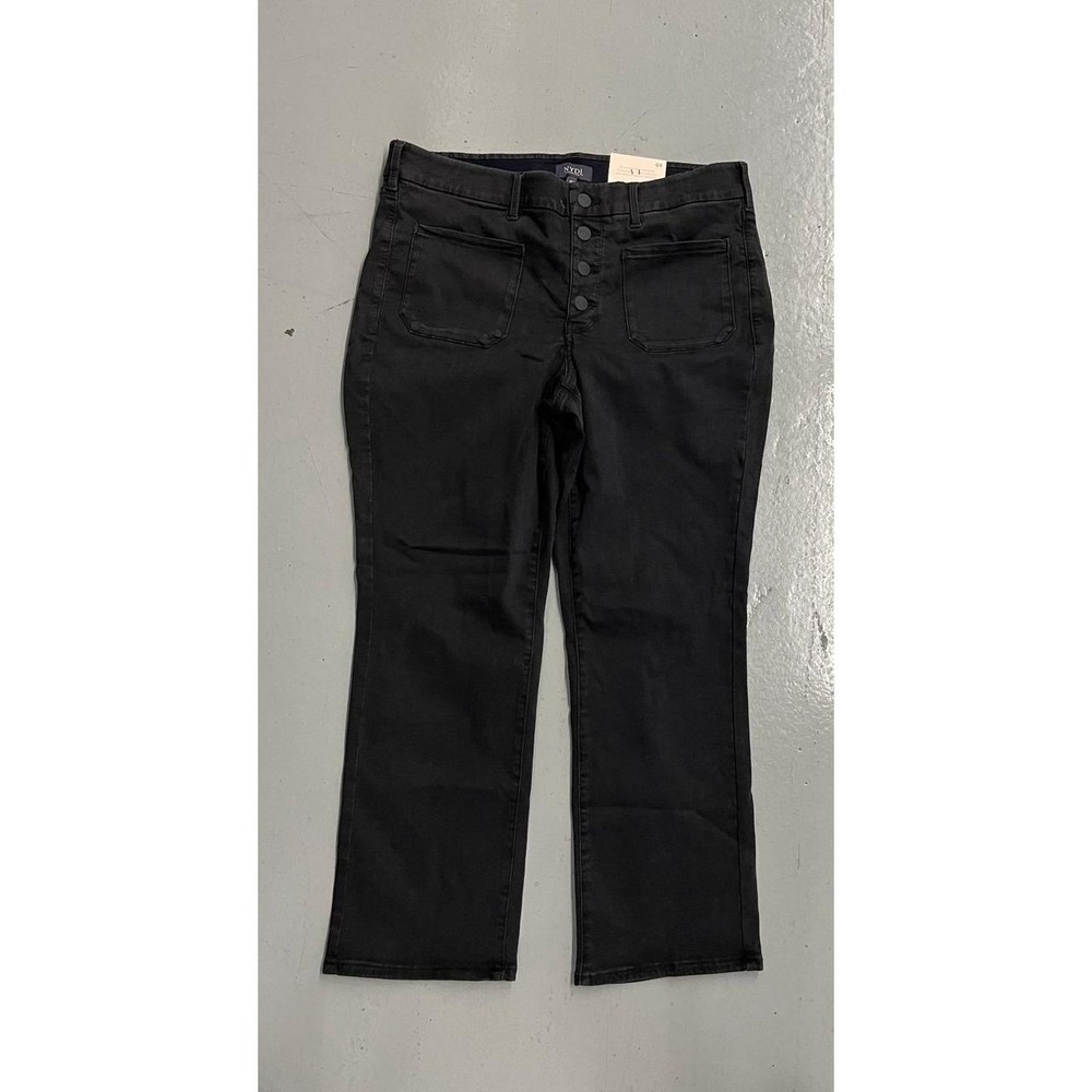 Womens NWT NYDJ Sailor Pockets Button Fly Crop Ankle Stretch Jeans